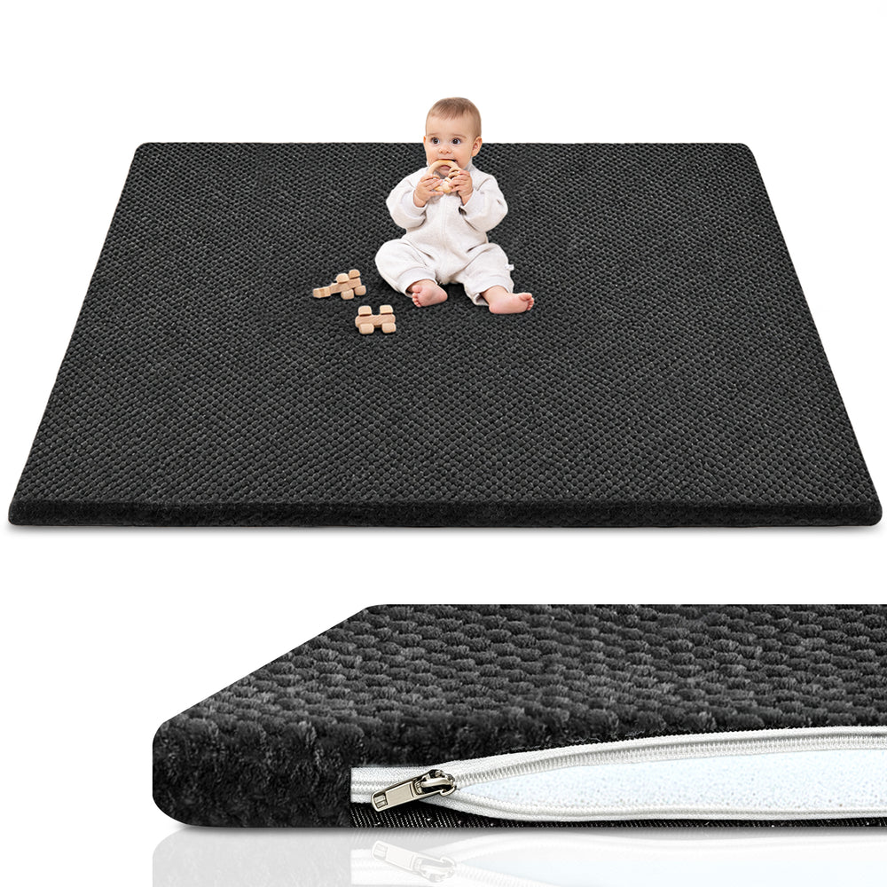 Goyuu Cooling Baby Play Mat 1.18" Thick, 50x50 Playpen Mat with Removable & Washable Cover