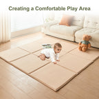 Goyuu Foldable Baby Play Mat for Floor, 50x50 Playpen Mat