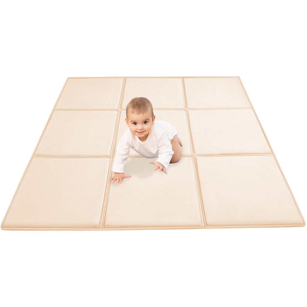Goyuu Foldable Baby Play Mat for Floor, 50x50 Playpen Mat