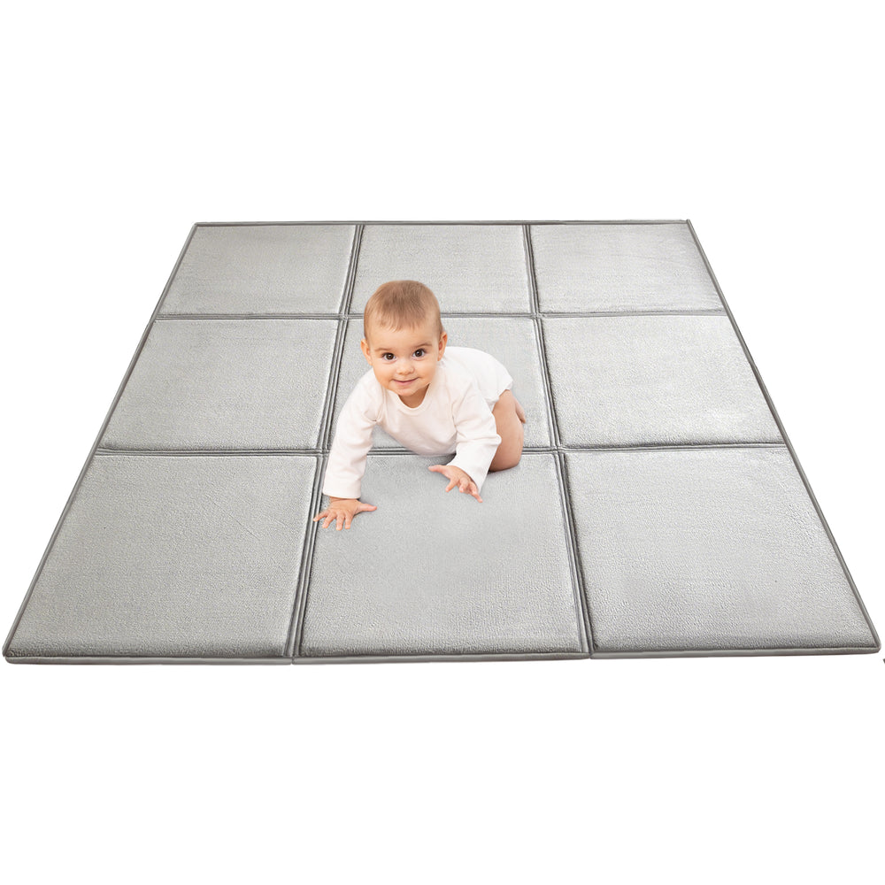Goyuu Foldable Baby Play Mat for Floor, 50x50 Playpen Mat