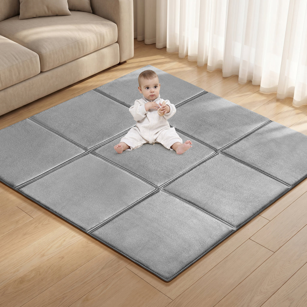 Goyuu Foldable Baby Play Mat for Floor, 50x50 Playpen Mat