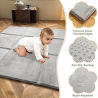 Goyuu Foldable Baby Play Mat for Floor, 50x50 Playpen Mat