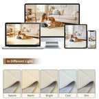 Goyuu 8x10 Area Rugs for Living Room, Ultra Soft Faux Wool Machine Washable Rugs, Non-Slip Backing & Non-Shedding Pet Friendly Throw Rugs for Bedroom Dining Room, Ivory