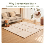 Goyuu Foldable Baby Play Mat for Floor, 50x50 Playpen Mat