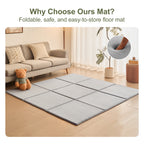 Goyuu Foldable Baby Play Mat for Floor, 50x50 Playpen Mat