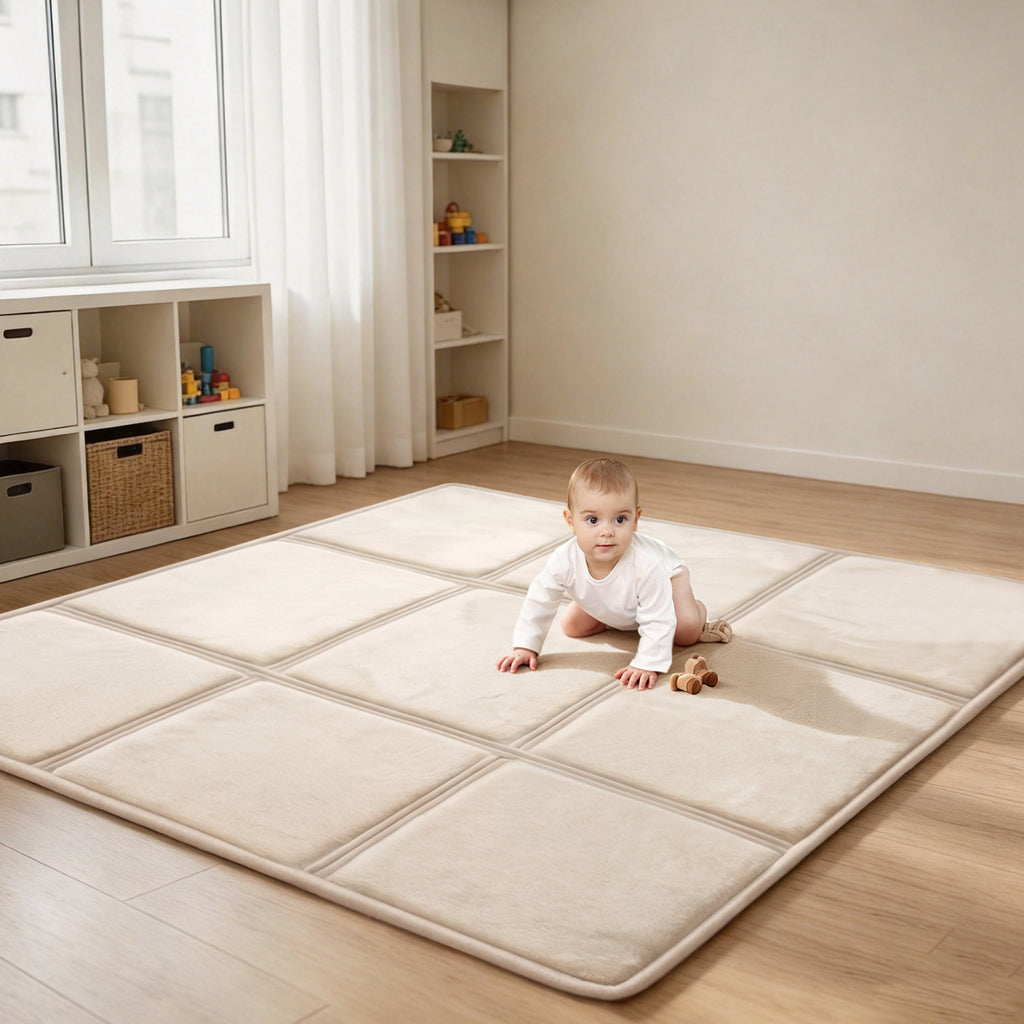 Goyuu Foldable Baby Play Mat for Floor, 50x50 Playpen Mat