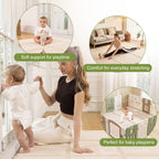 Goyuu Foldable Baby Play Mat for Floor, 50x50 Playpen Mat