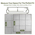 Goyuu Foldable Baby Play Mat for Floor, 50x50 Playpen Mat