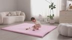 Goyuu Ultra Soft 1.3" Thick Baby Play Mat for Floor, 79x79 Playpen Mat Elasti-Foam Padded Crawling Mat for Babies, Toddlers, Infant, Kids