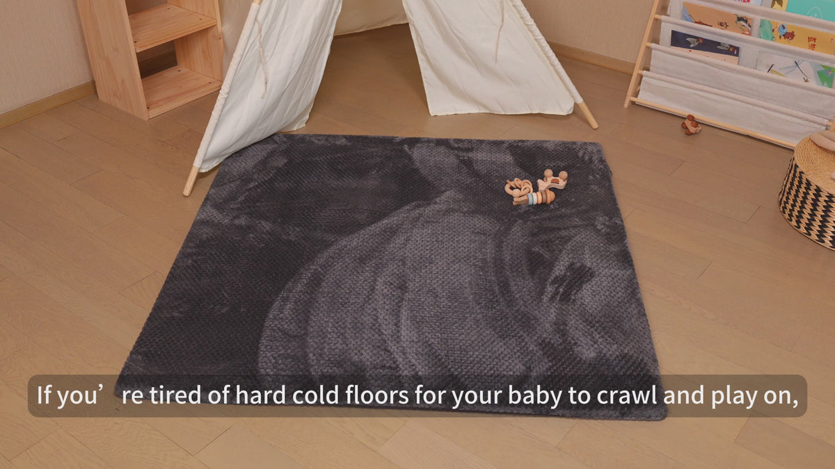 Goyuu Cooling Baby Play Mat 1.18" Thick, 50x50 Playpen Mat with Removable & Washable Cover